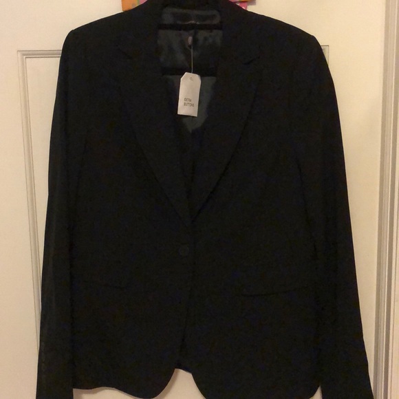 VICTORIA SECRETS black 1 button blazer - Picture 3 of 7